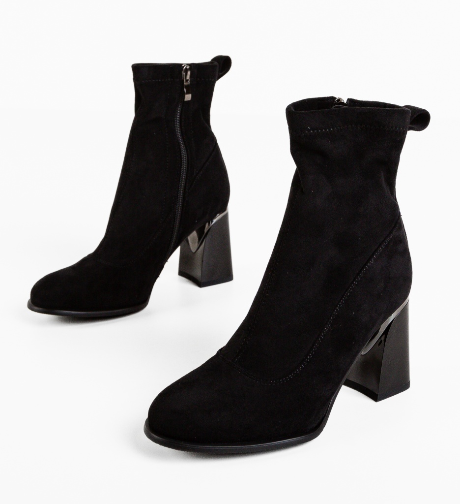 Botine Dama Kanza Negre | Eleganță și Stil - imagine 5