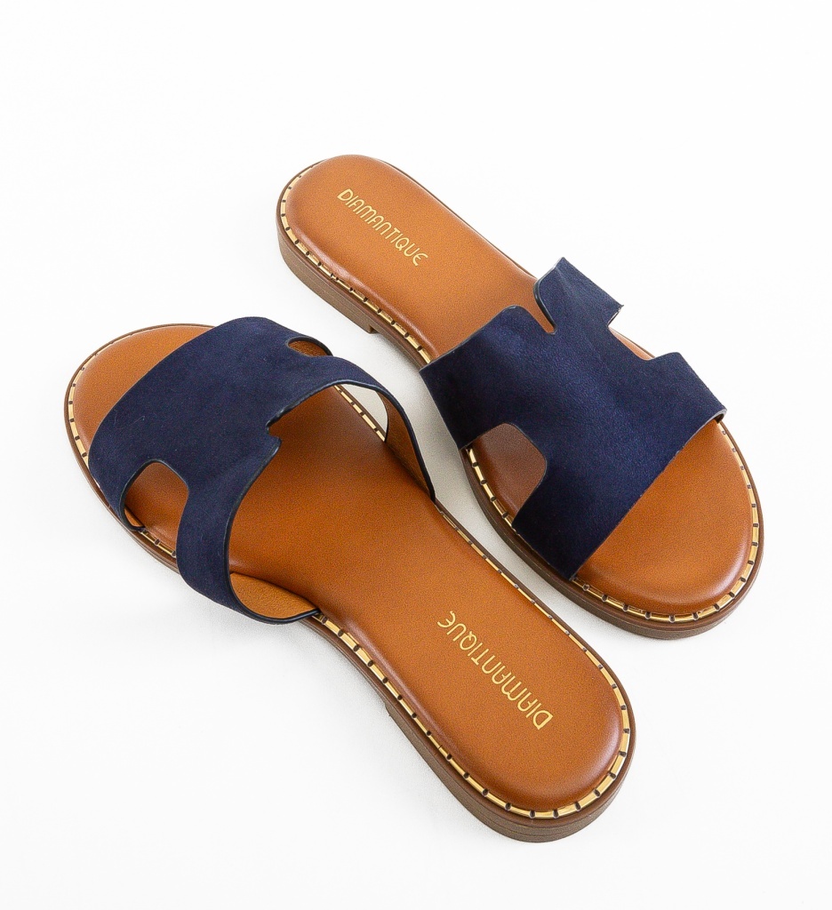 Papuci Dama Yorang Bleumarin Confortabili - imagine 4