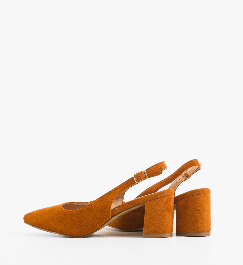 Pantofi Gally Camel cu toc elegant - imagine 7