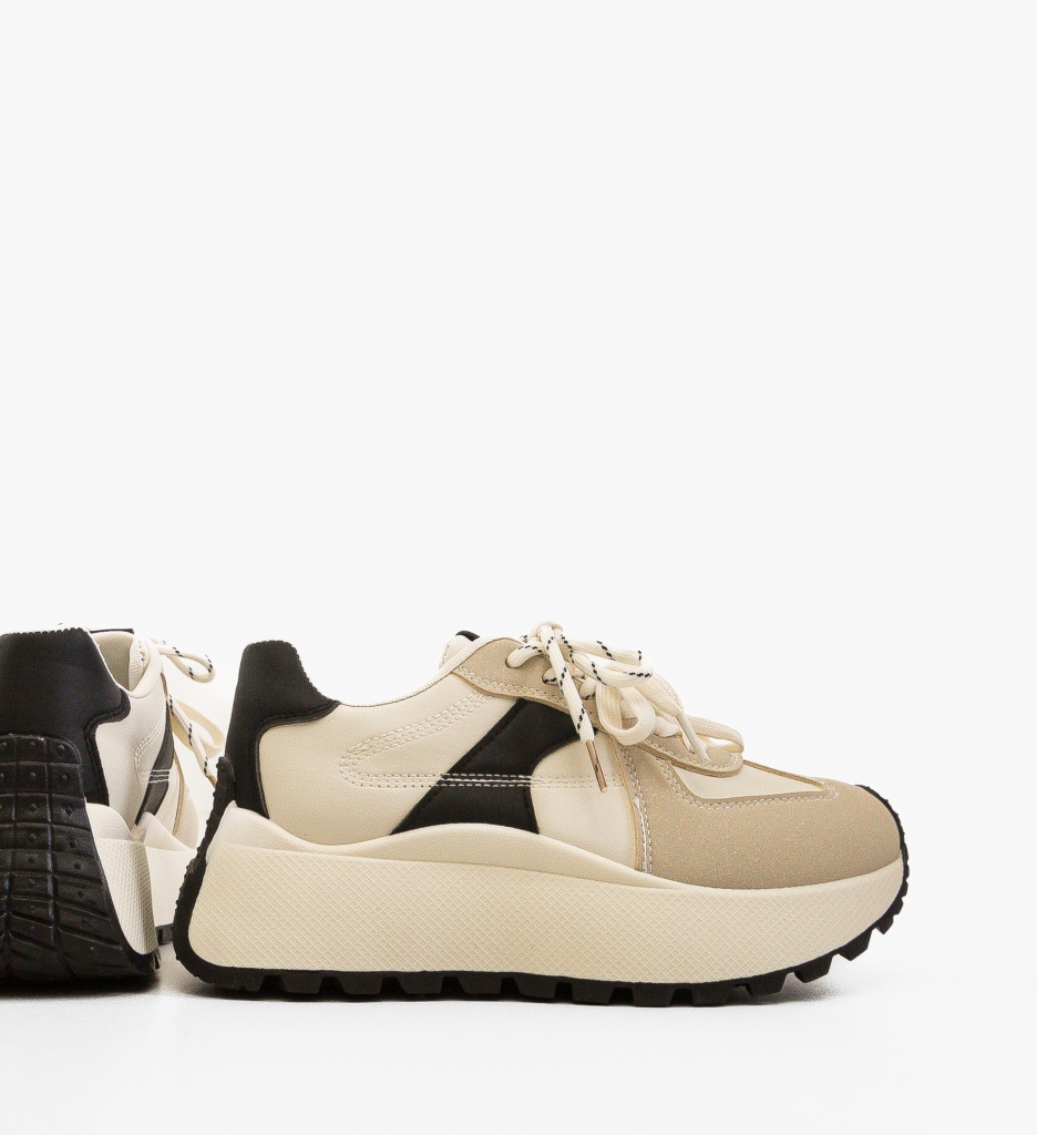 Sneakers Dama Kanne Bej - Confort și Stil - imagine 4
