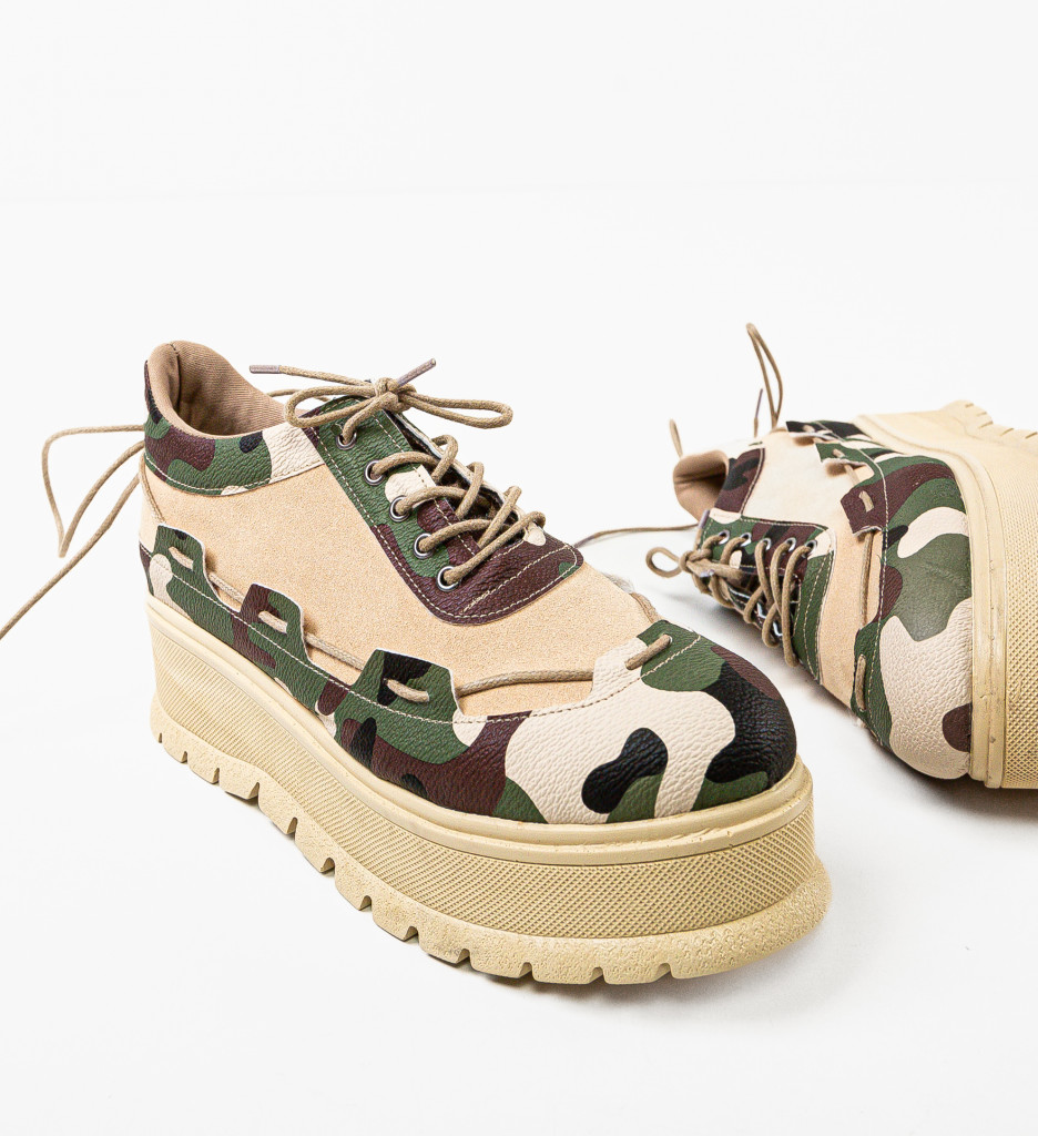 Pantofi Casual Danrta Khaki | Confort și Stil - imagine 7