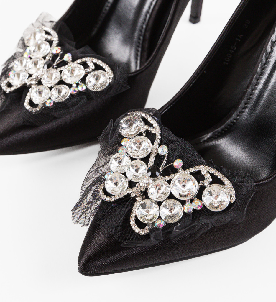 Pantofi cu Toc Negri Neanyta | Stil Impecabil - imagine 7