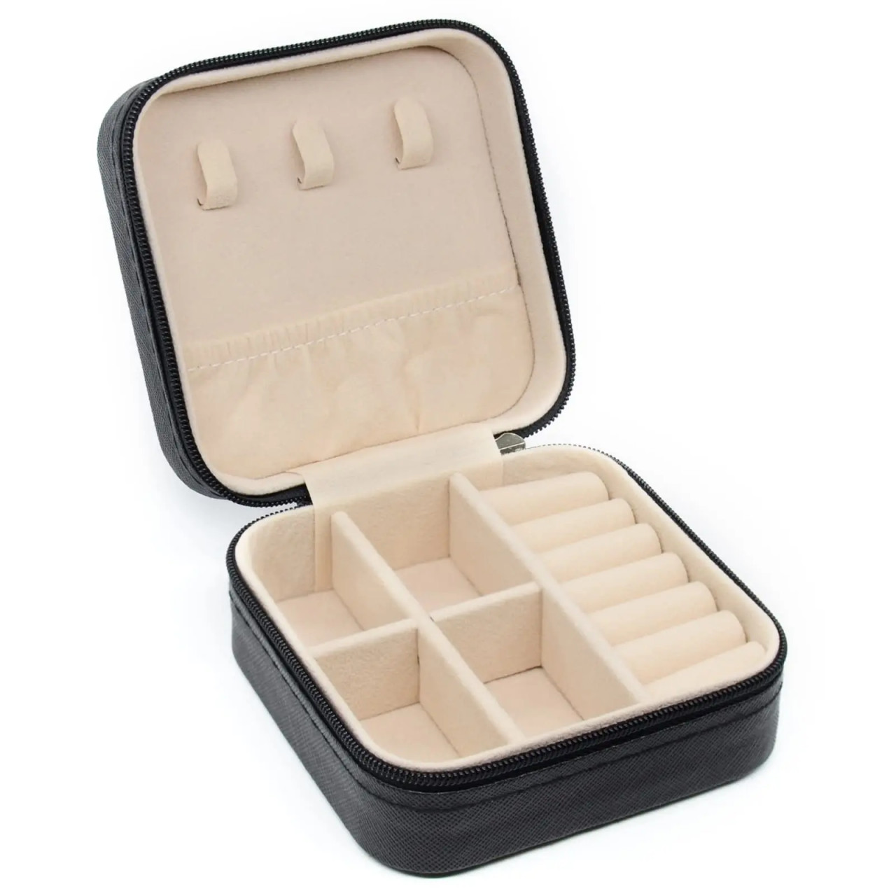Cutie Bijuterii Delis AC003, Negru, 13 Compartimente