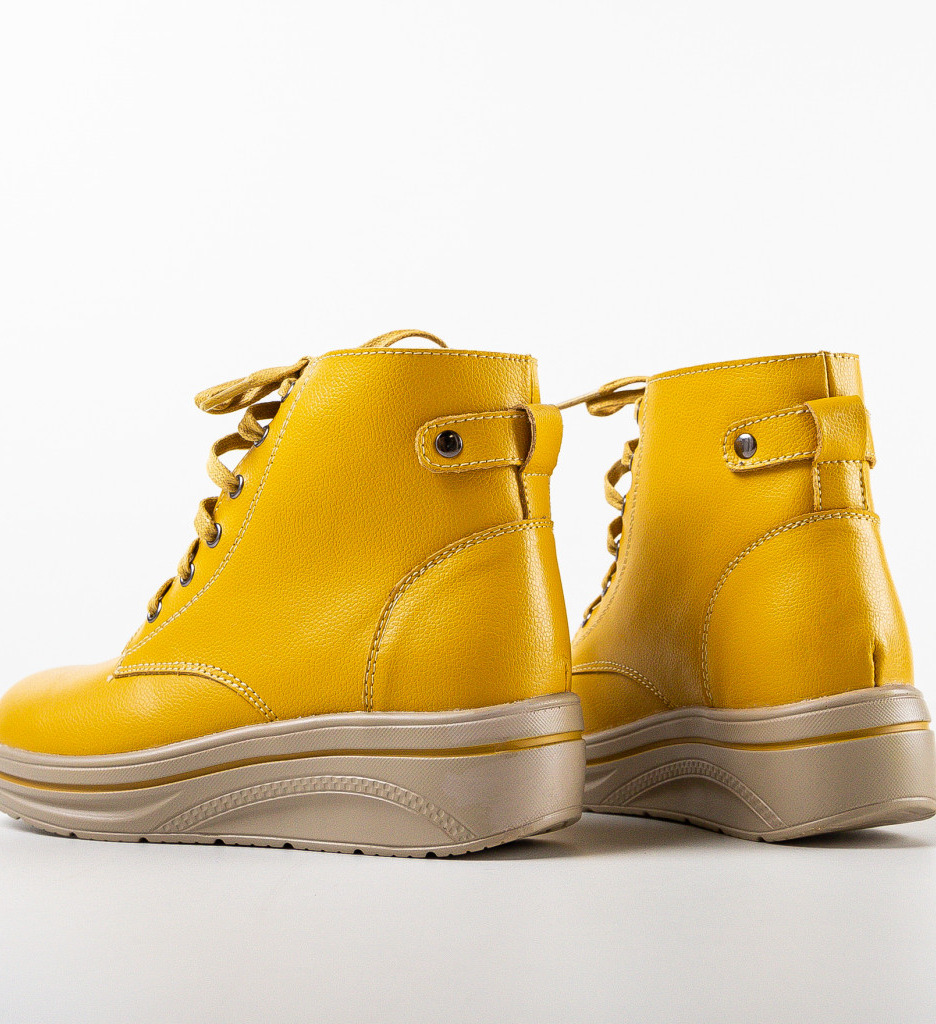 Pantofi Casual Lakiob Galbeni – Stil și Confort - imagine 7