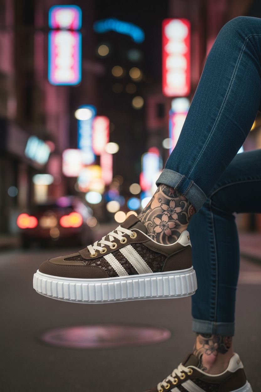 Adidași Dama Casual Maro | Confort & Stil Urban