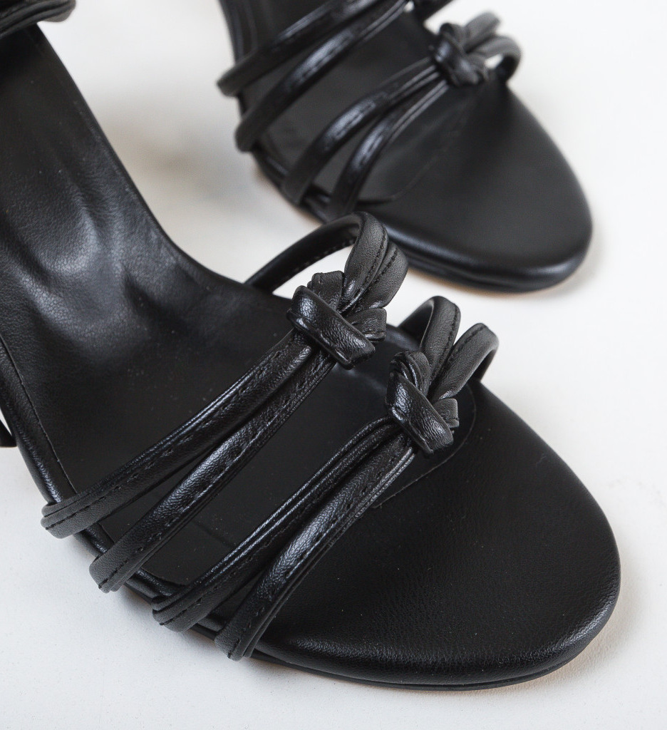 Sandale Secunda Negre 2 | Toc Elegant Dama - imagine 5