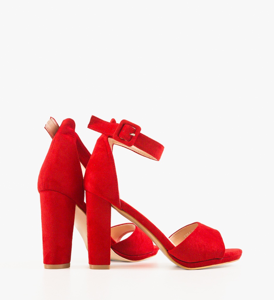 Sandale Rosii cu Toc Ghideci | Eleganță Maximă - imagine 3