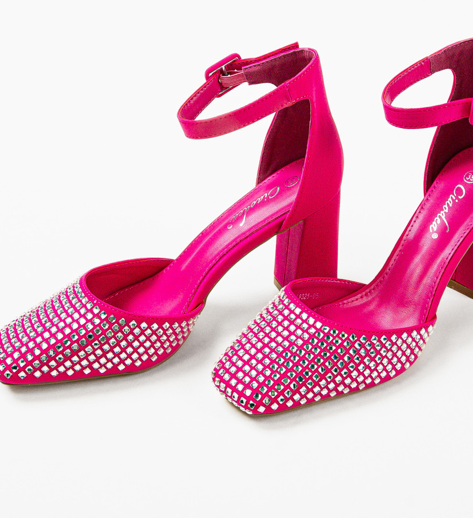 Pantofi dama Seymour Fuchsia eleganți - imagine 6