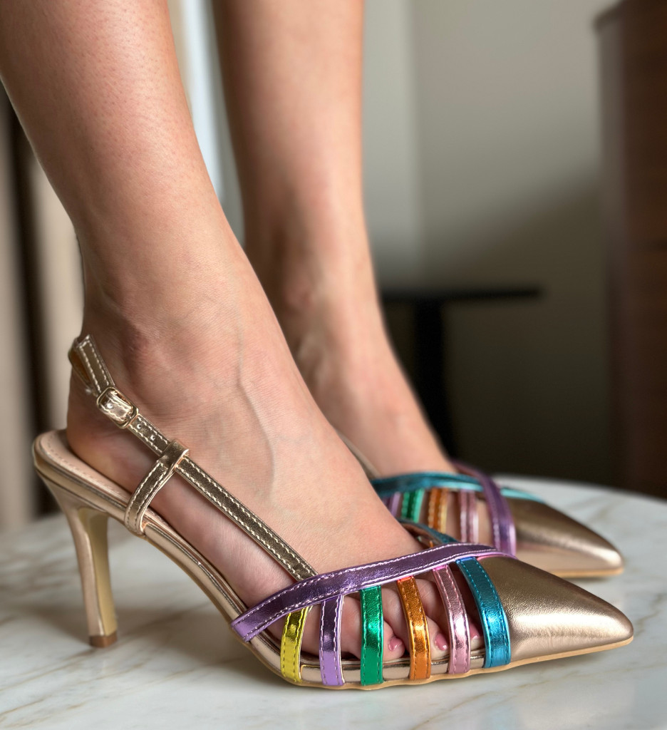 Pantofi Aurii Emem 2 - Eleganta si Stil - imagine 2