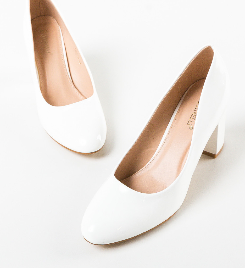 Pantofi dama Roach Albi cu toc elegant - imagine 5