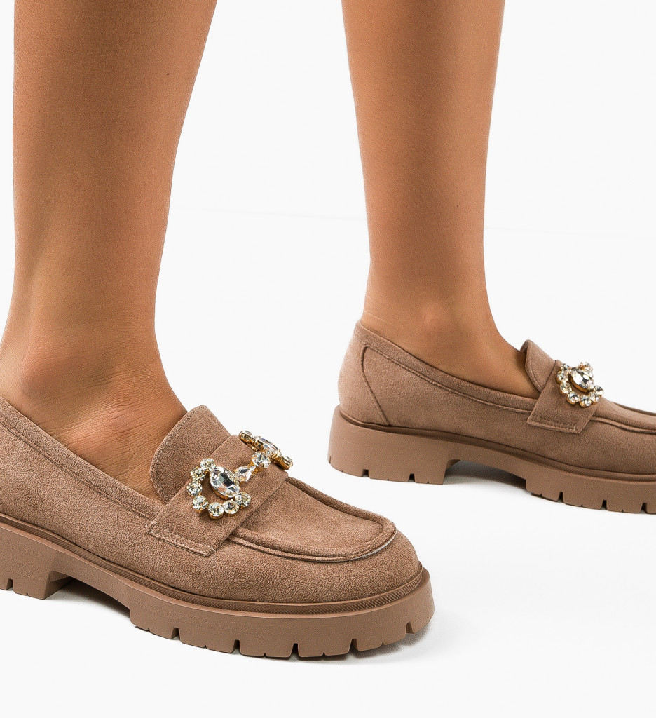 Pantofi Casual Shania Khaki | Confort și Stil - imagine 3