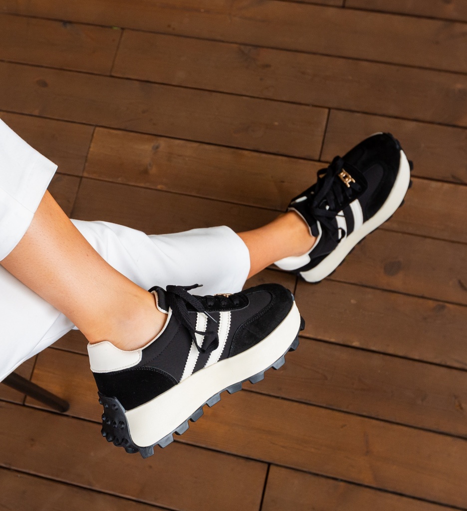 Sneakers Dama Careof Negre | Confort și Stil
