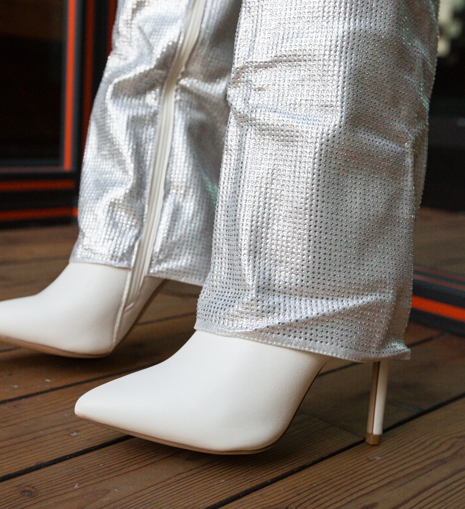 Cizme Dama Waldeck Albe | Eleganță și Stil - imagine 3