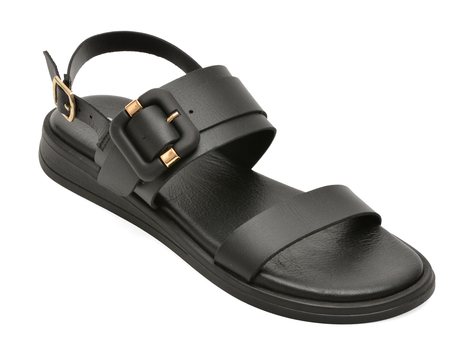 Sandale GRYXX Negre din Piele Naturală