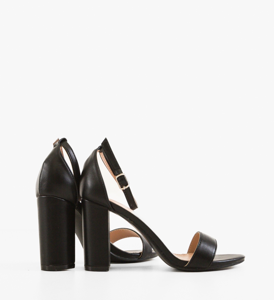 Sandale cu toc Aurora Negre - Eleganță și Stil - imagine 4