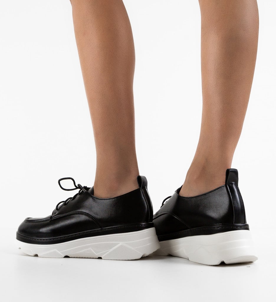 Pantofi Casual Dama Frelly Negri - Confort și Stil - imagine 2
