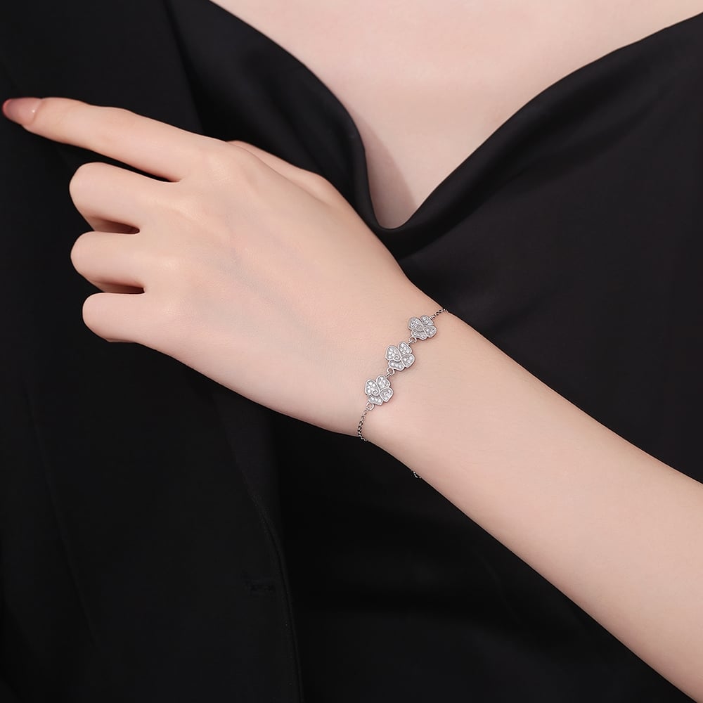 Bratara Delis Argint Flori | Eleganta Asigurata - imagine 2