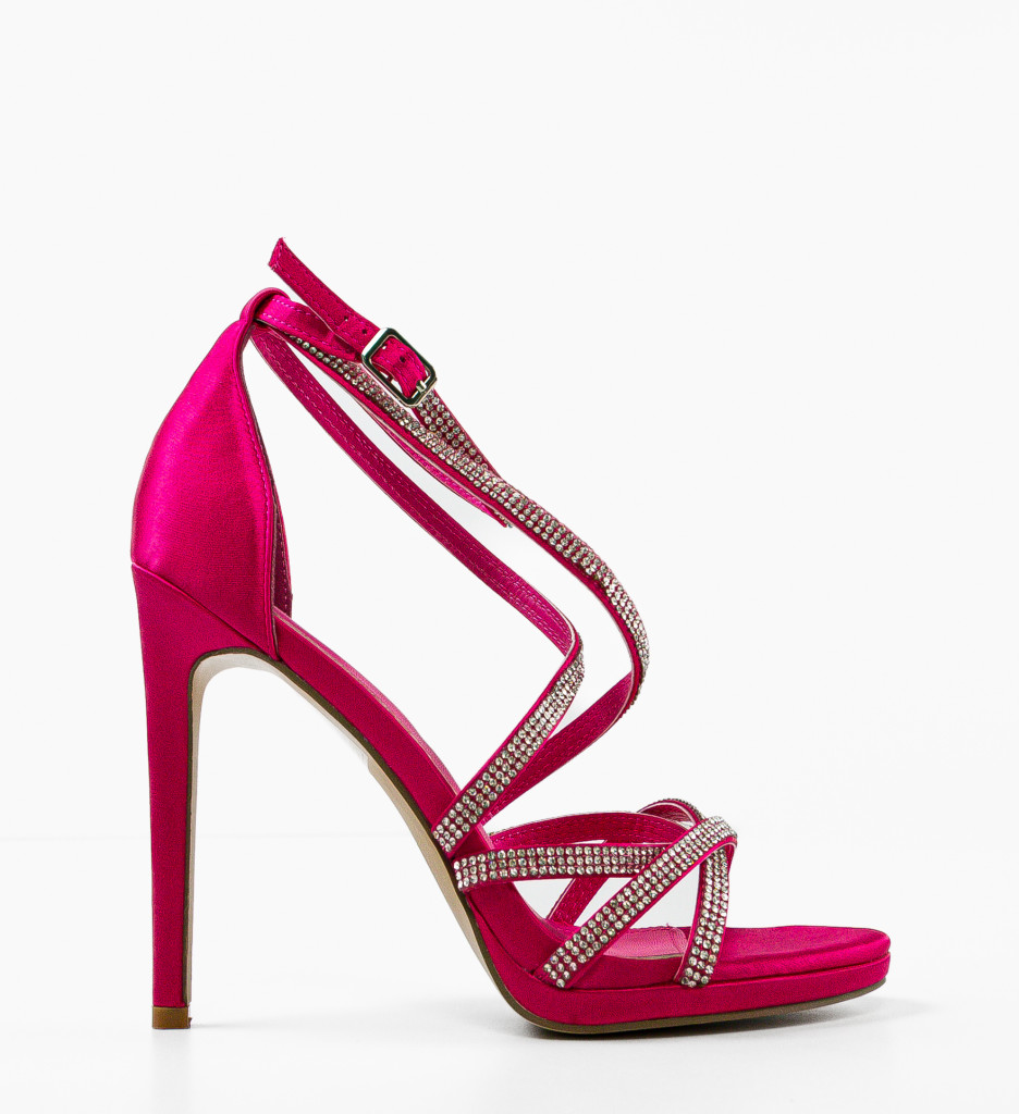 Sandale cu toc Higuel Fuchsia - Eleganță și Stil - imagine 5