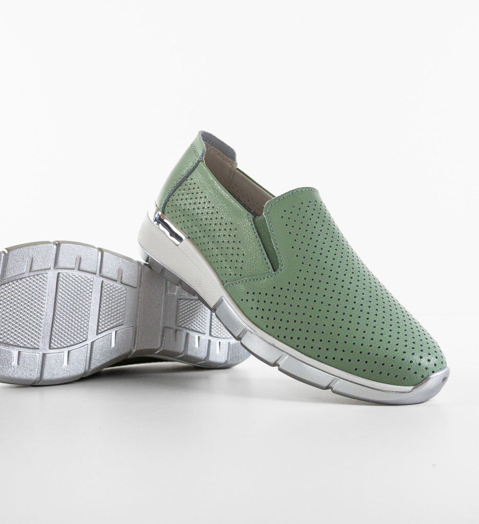 Pantofi Casual Pufine Verzi - Confort & Stil