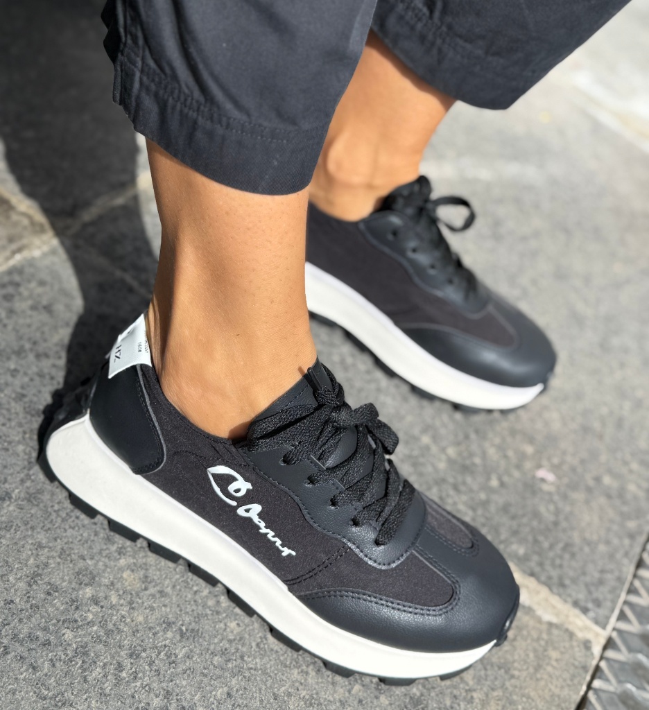 Sneakers Dama Galant Negri | Confort și Stil - imagine 2