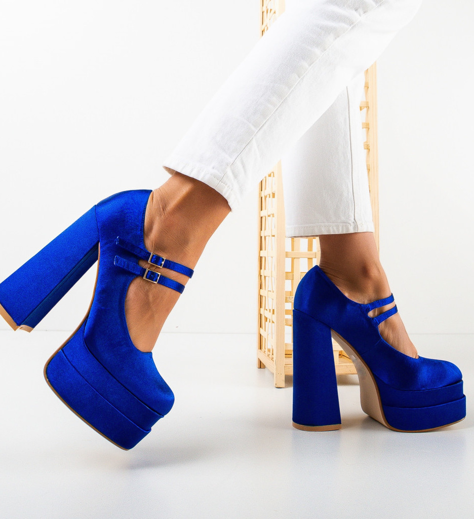Pantofi Dama Rivera Albastri | Eleganță Asigurată - imagine 2