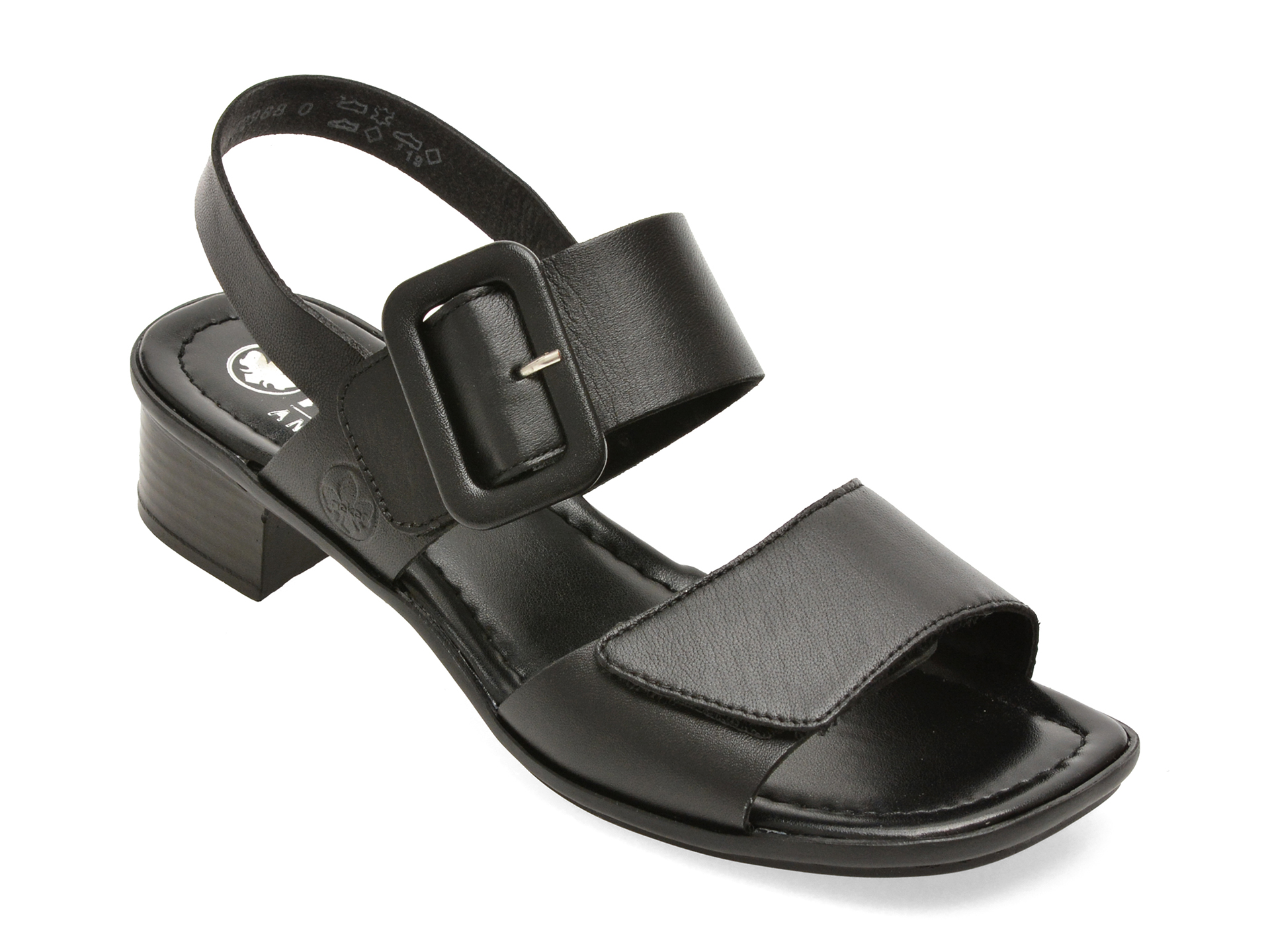 Sandale Rieker 62663 Negre Piele Naturală