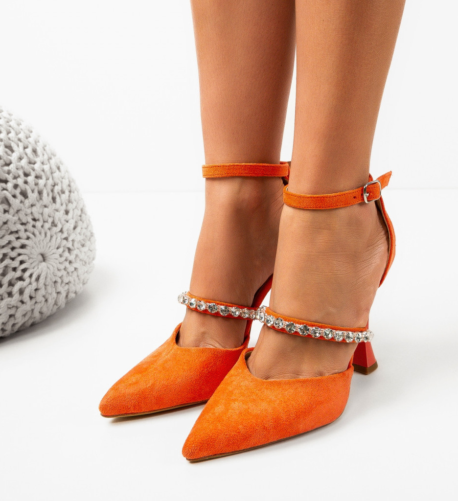 Pantofi dama Rufus Corai cu toc elegant - imagine 3