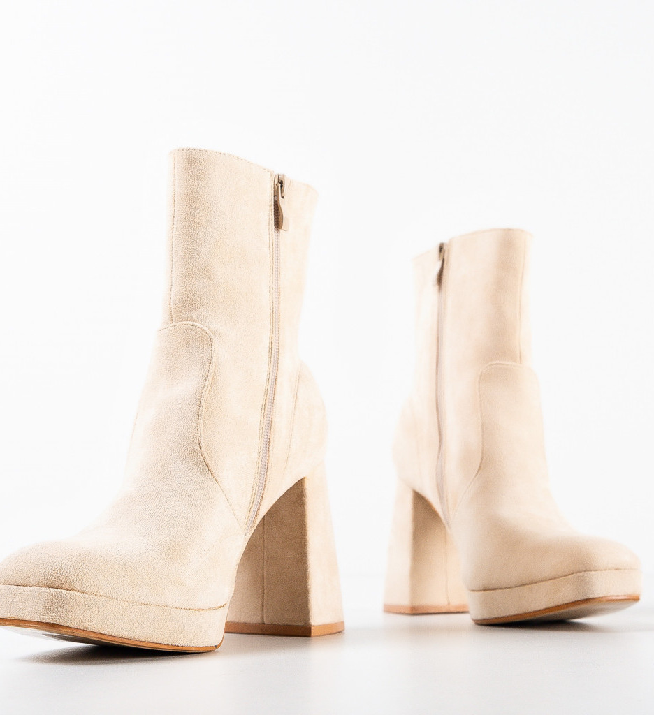Botine Dama Abbey Bej | Eleganță și Confort - imagine 4