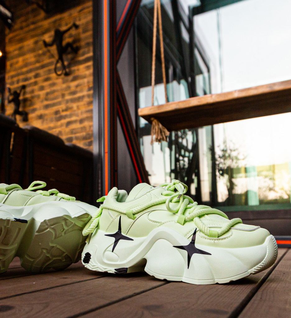 Staruye Sneakers Dama Verzi | Stil Modern - imagine 7