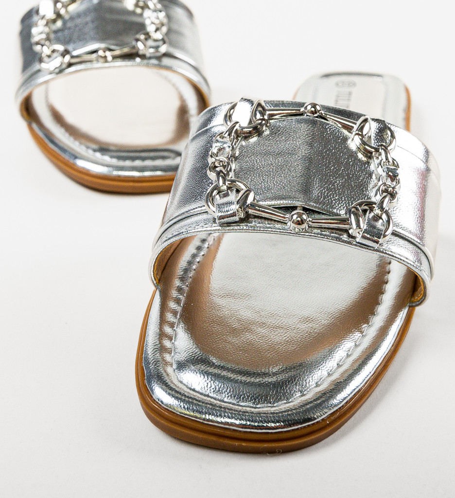 Sandale Benedikt Argintii | Eleganță Asigurată - imagine 8