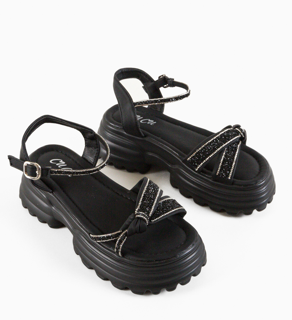 Sandale Dama Chariz Negre | Eleganță și Confort - imagine 8