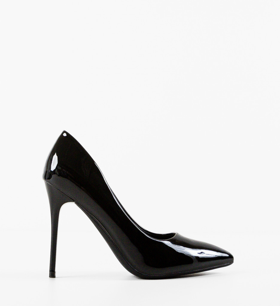 Pantofi Fana Negri cu Toc | Eleganță Asigurată - imagine 5