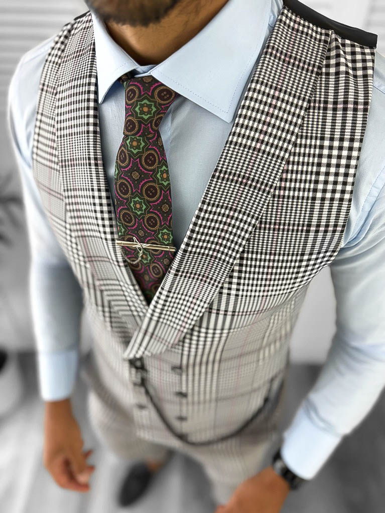 Compleu Barbati Vesta + Pantaloni Elegant