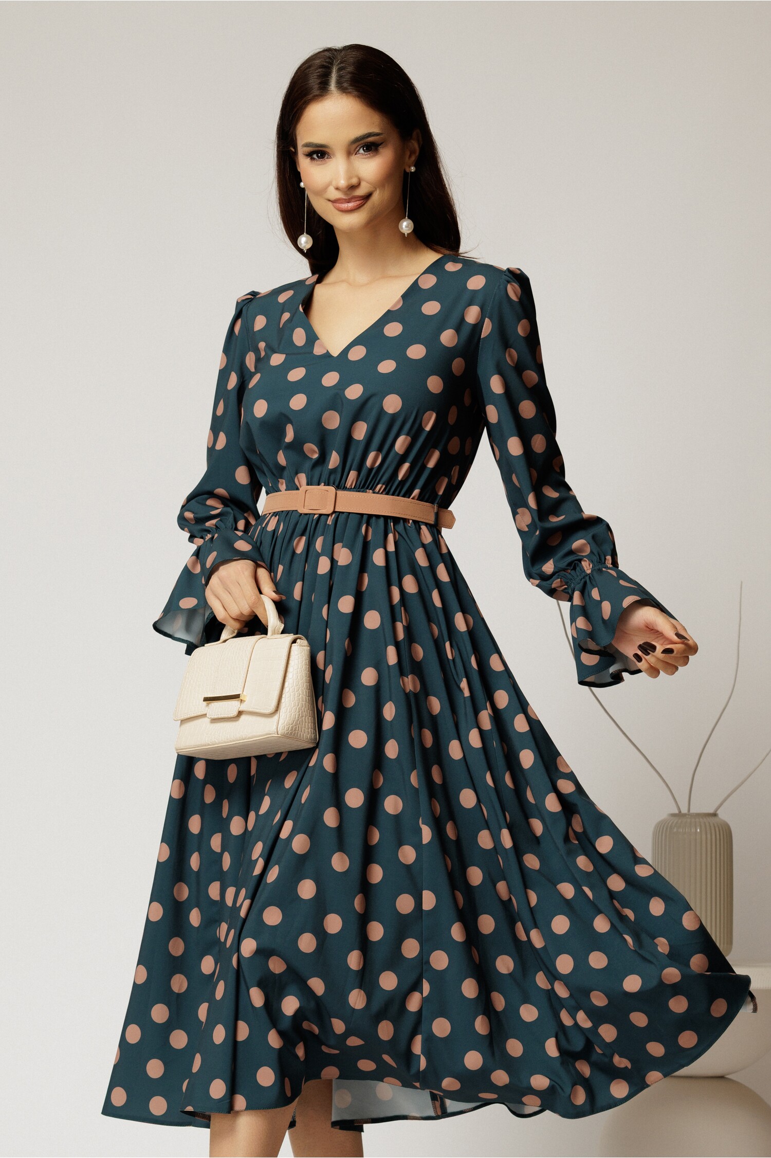 Rochie Midi DY Fashion Turcoaz Cununie Civilă