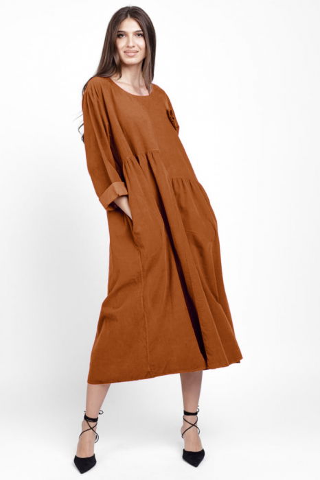 Rochie Catifea Asimetrică Shopika - Eleganță