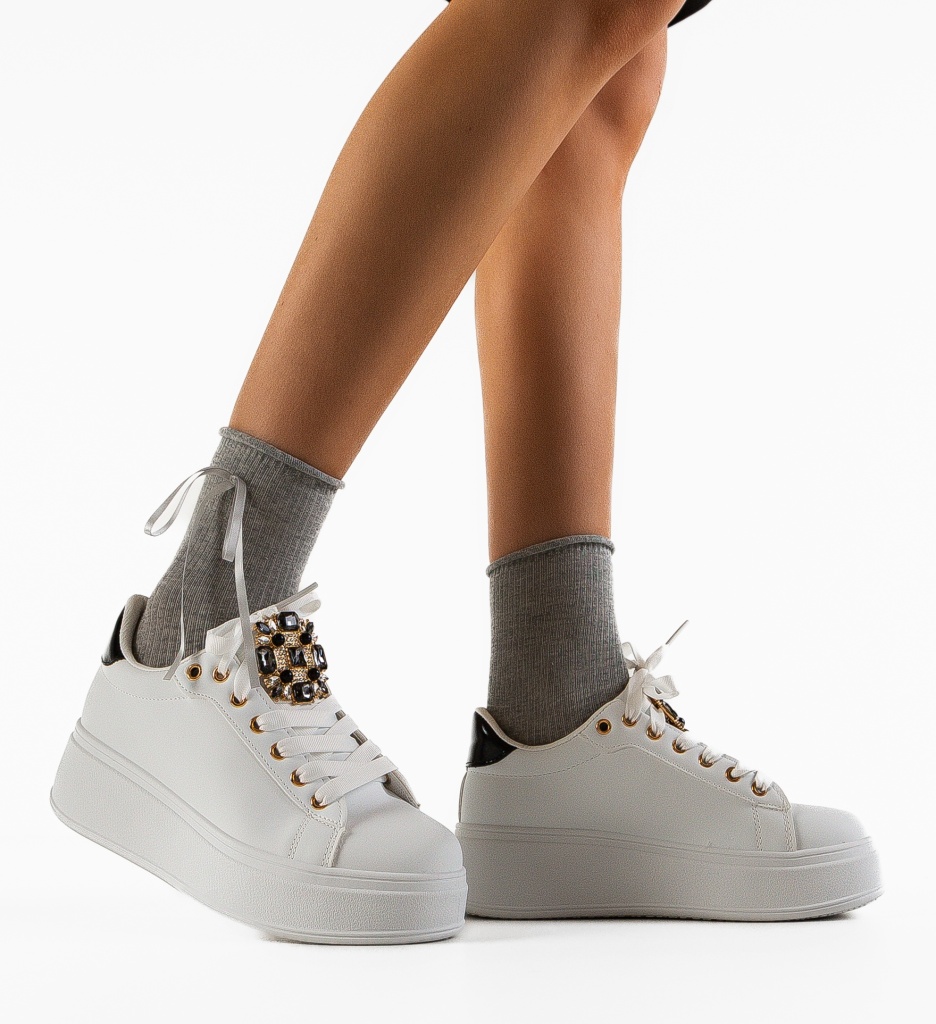 Sneakers Dama Tibby Albi - Confort și Stil - imagine 2