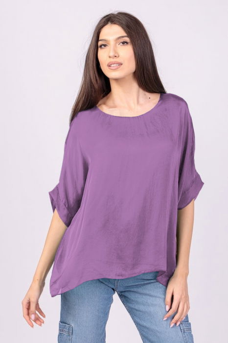 Bluza Eleganta Matase cu Fundă - Shopika