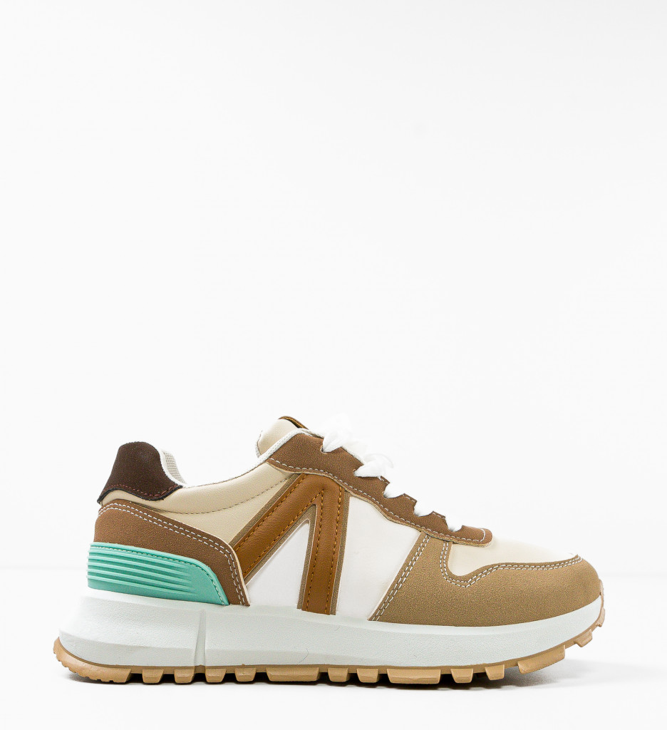 Sneakers Dama Khaki | Confort Urban Modern - imagine 4