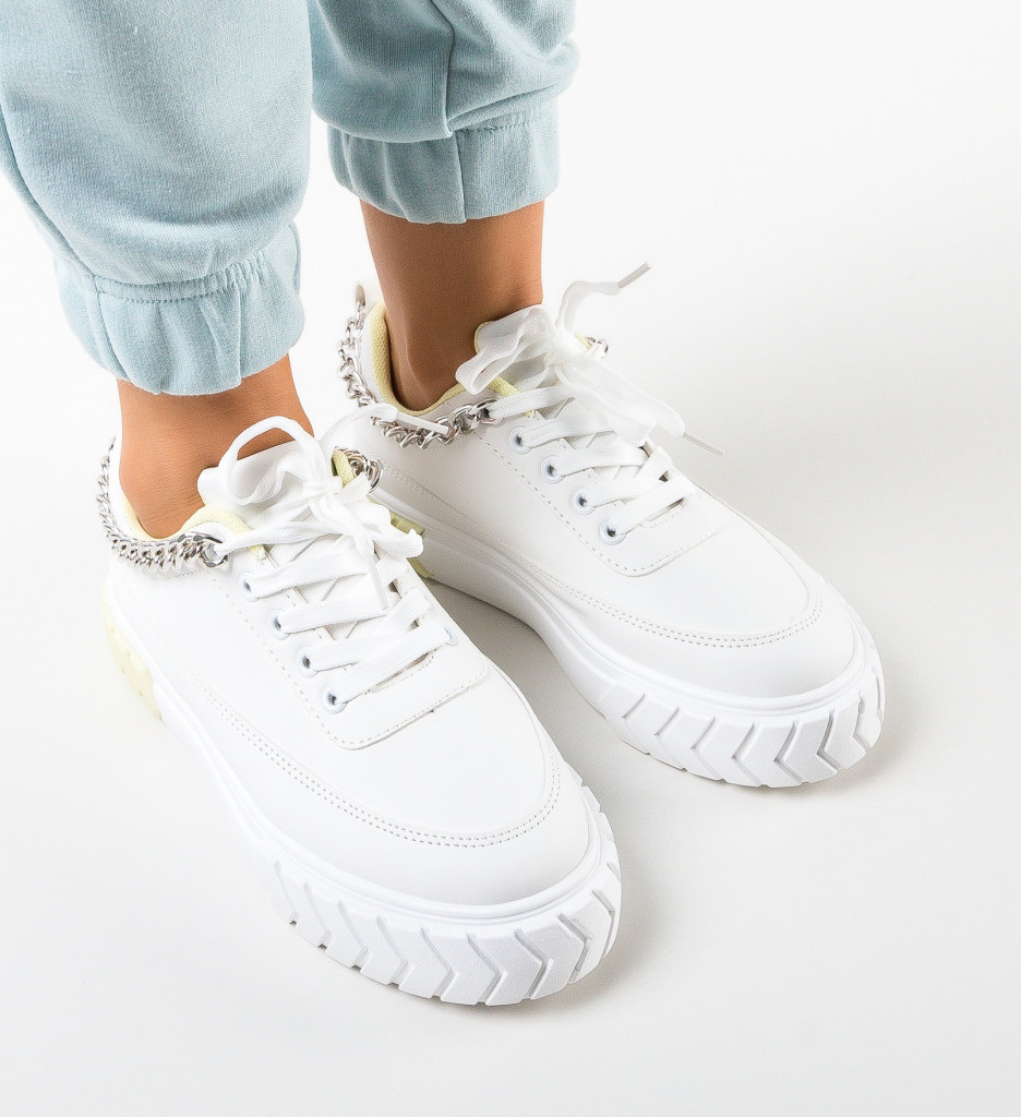 Sneakers Dama Galbeni Confort Sport - imagine 2