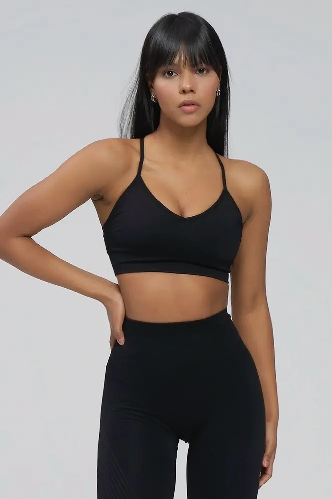 Bustieră Sport Push-Up cu Bretele Versatile Marquise - imagine 3