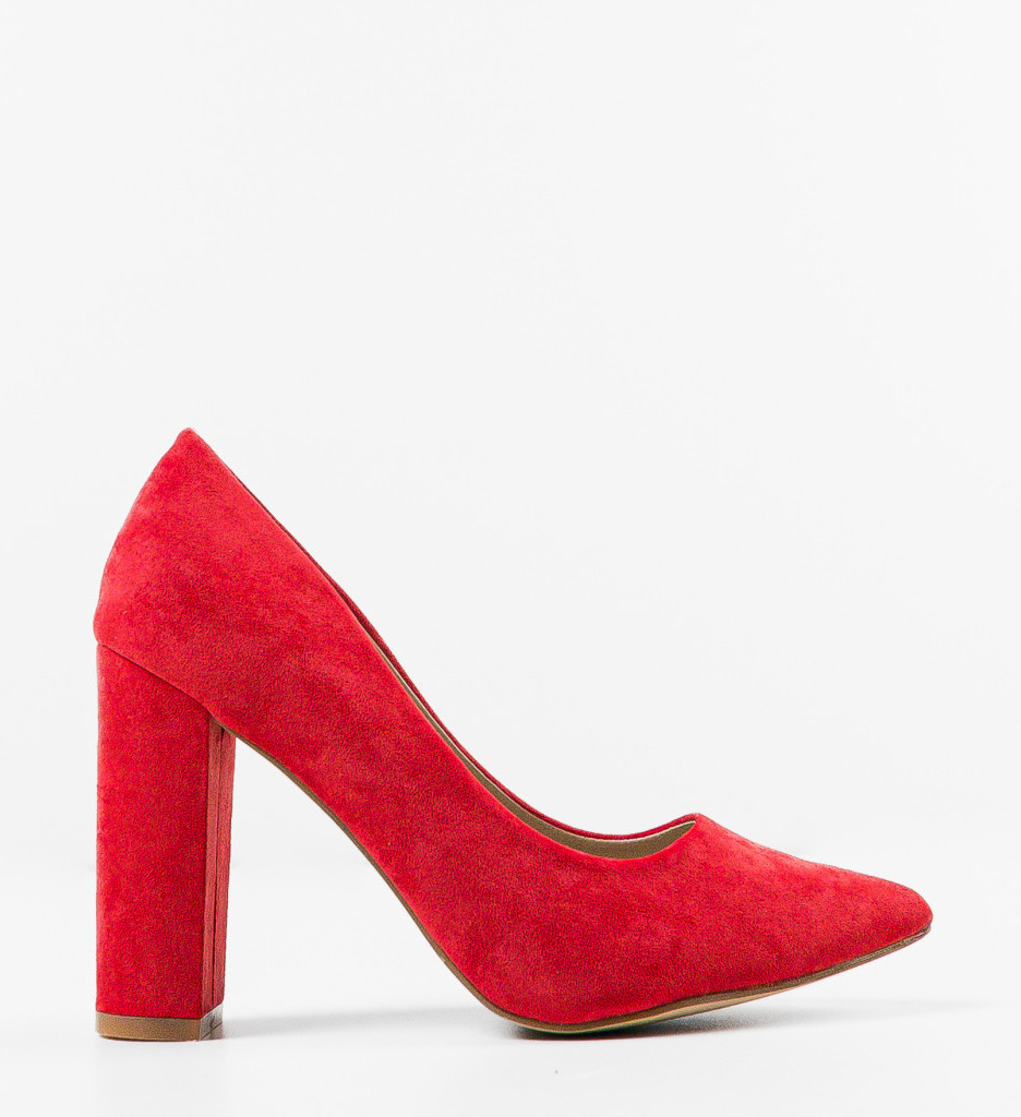 Pantofi Hofer Rosii cu Toc - Eleganță Asigurată - imagine 3