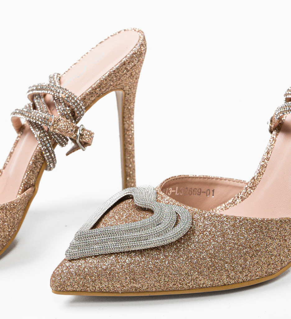 Pantofi dama Jeuness Aurii 2 - Eleganță Aurie - imagine 7