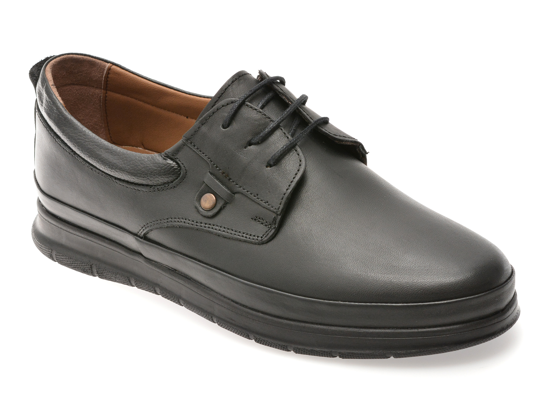 Pantofi Bite the Bullet negri din piele naturală