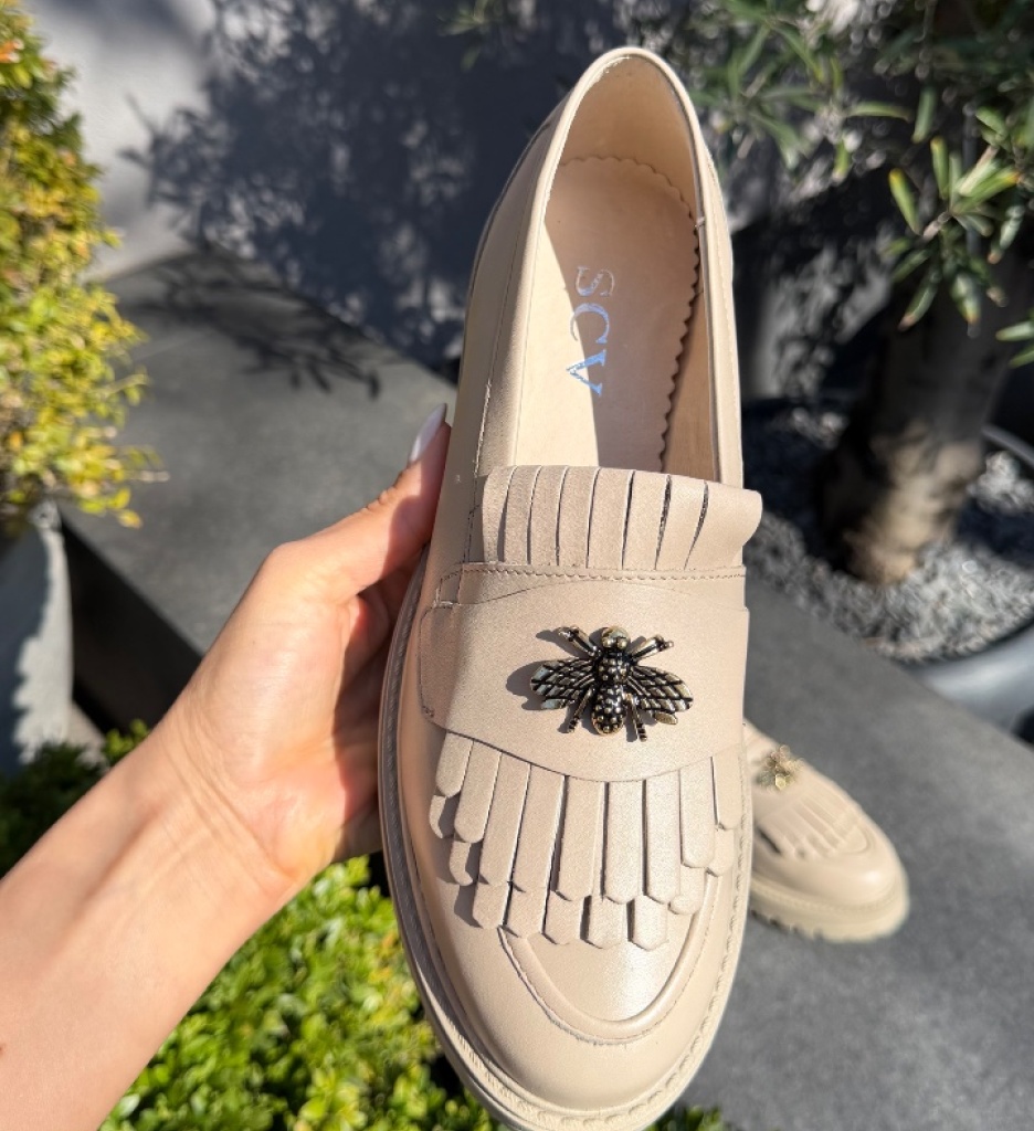 Pantofi Casual Dama Zenin Bej | Confort și Eleganță - imagine 3