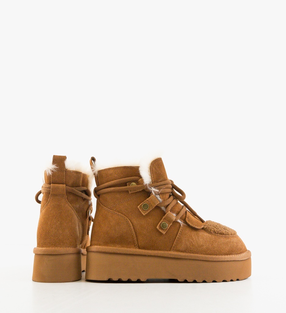 Ghete Dama Viema Camel - Eleganță și Confort - imagine 6