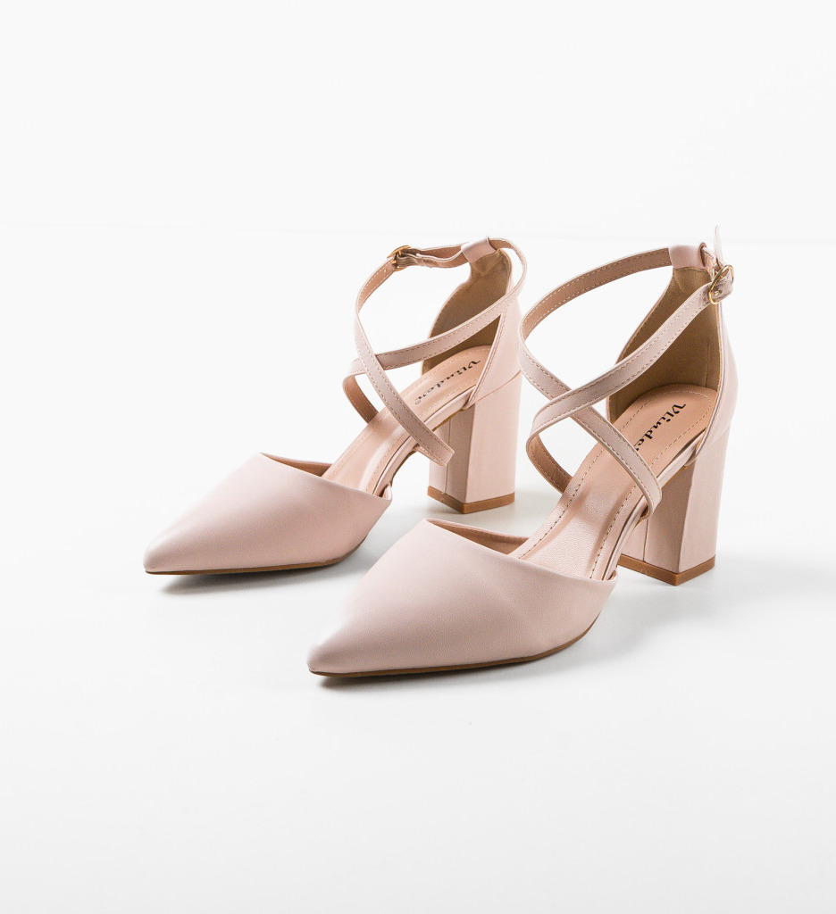 Pantofi cu Toc Bej Eleganți Mcintosh - imagine 6