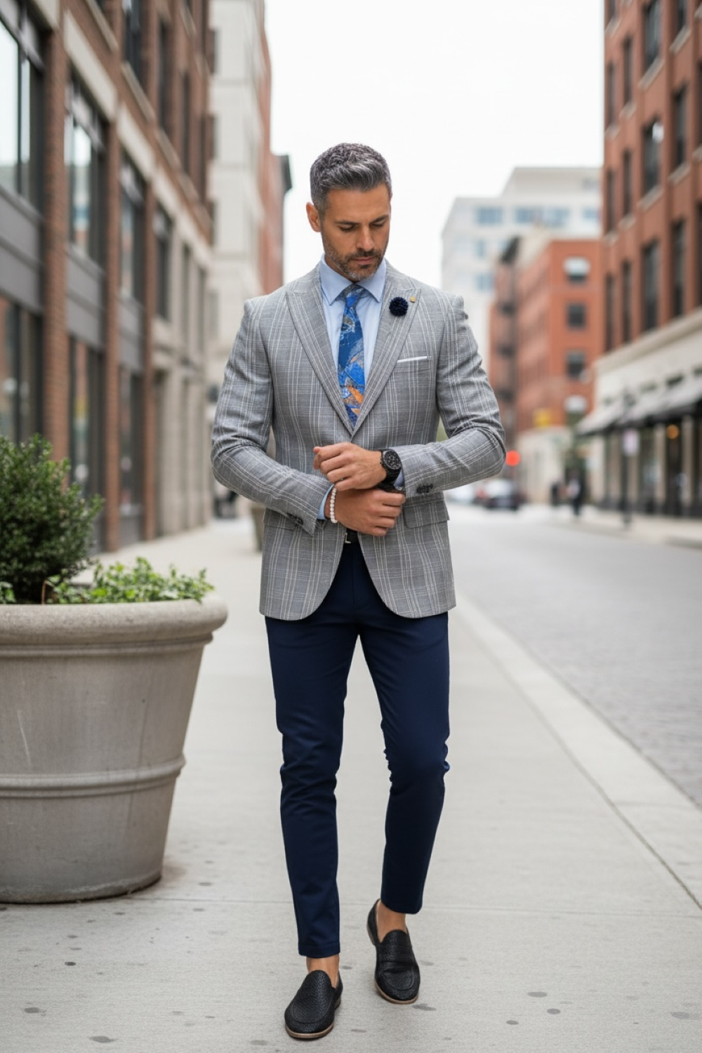 Sacou Gri Slim Fit Barbati | Versatil & Elegant - imagine 2
