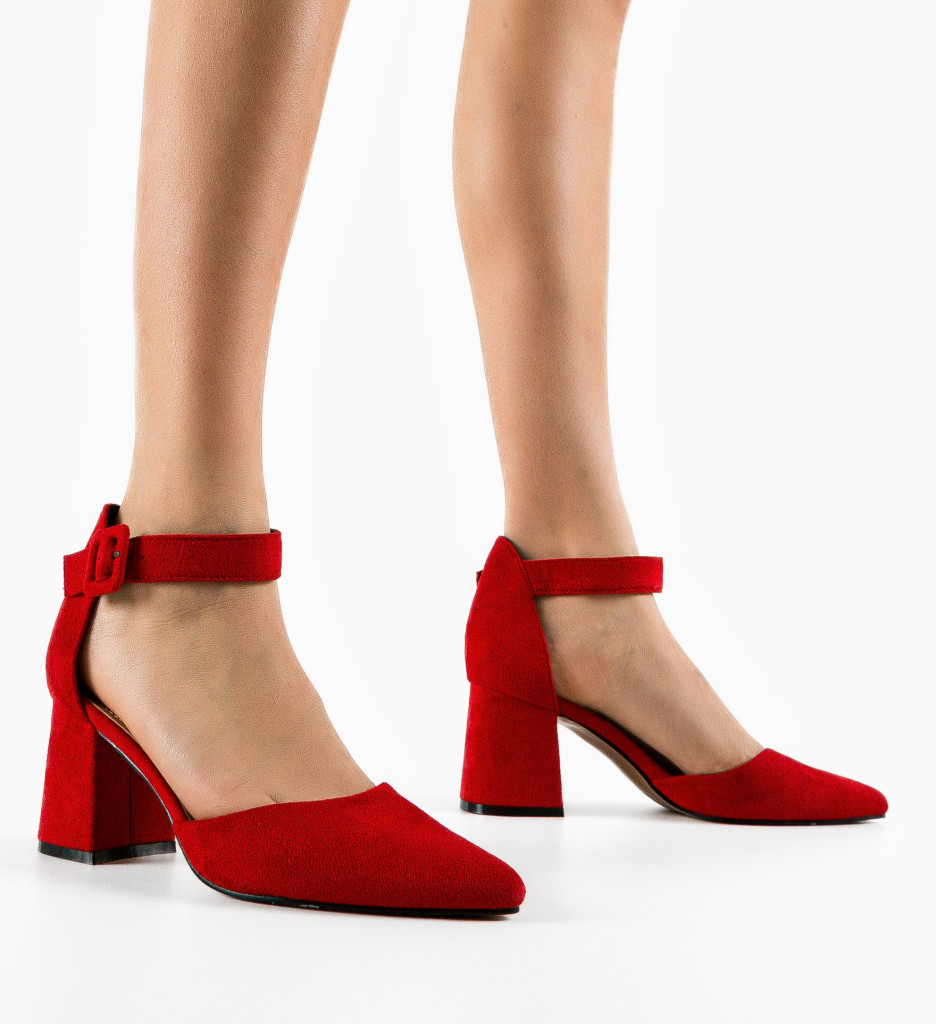 Pantofi Shard Rosii - Eleganță și Stil - imagine 3