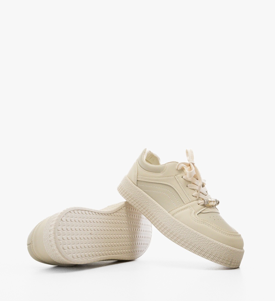 Sneakers Dama Tuly Bej - Confort și Stil Urban - imagine 2