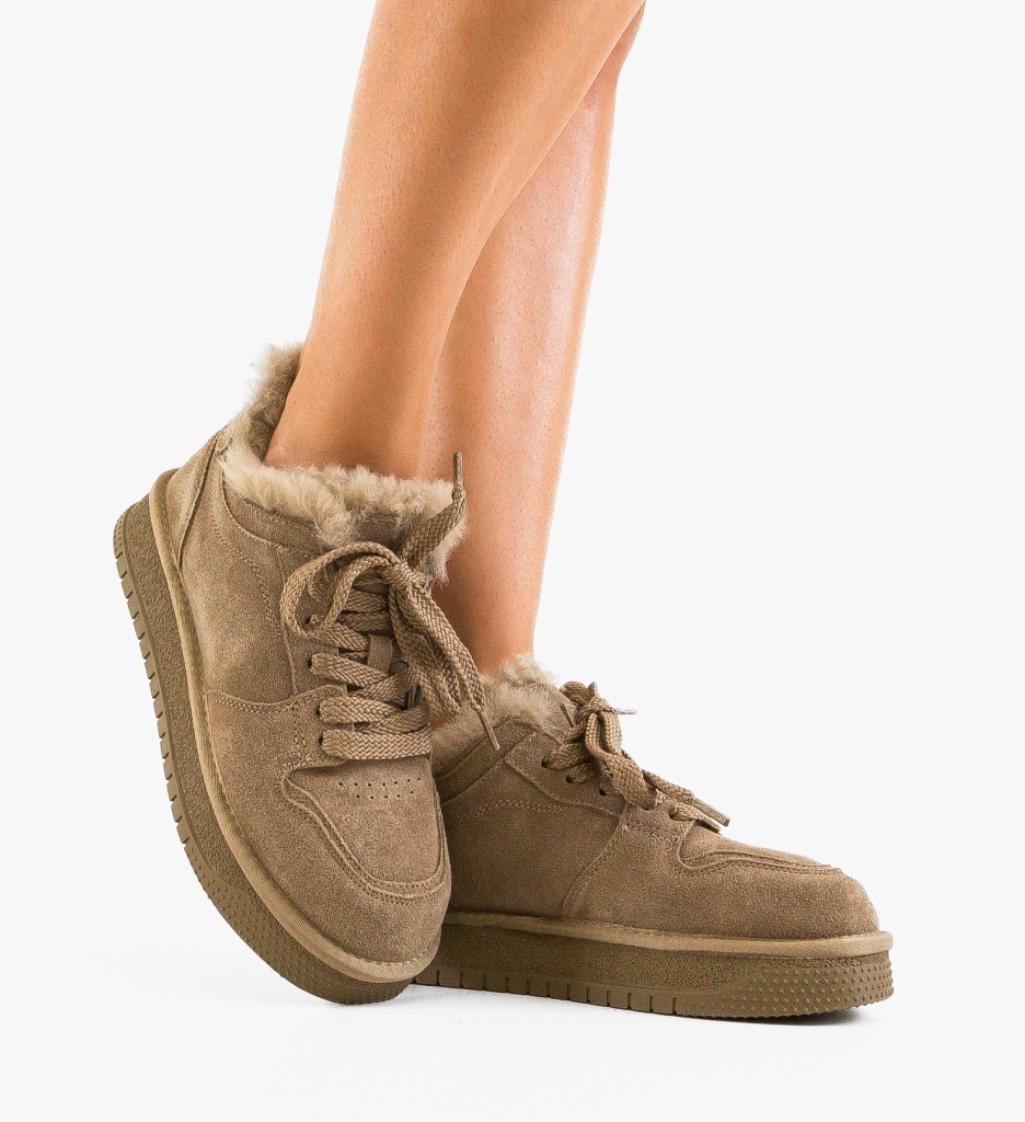 Sneakers Dama Caberme Khaki | Confort și Stil - imagine 3
